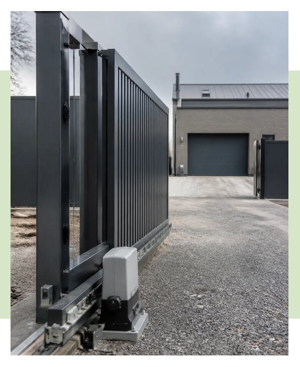 Откатные ворота с автоматикой под ключ для дома в Пугачёве